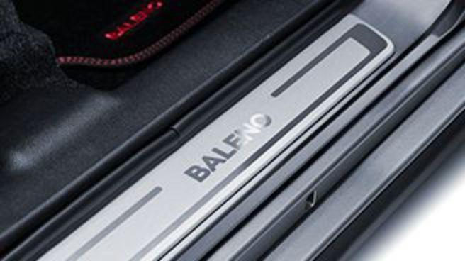 Suzuki Baleno Door Sill Trim Set - Aluminium