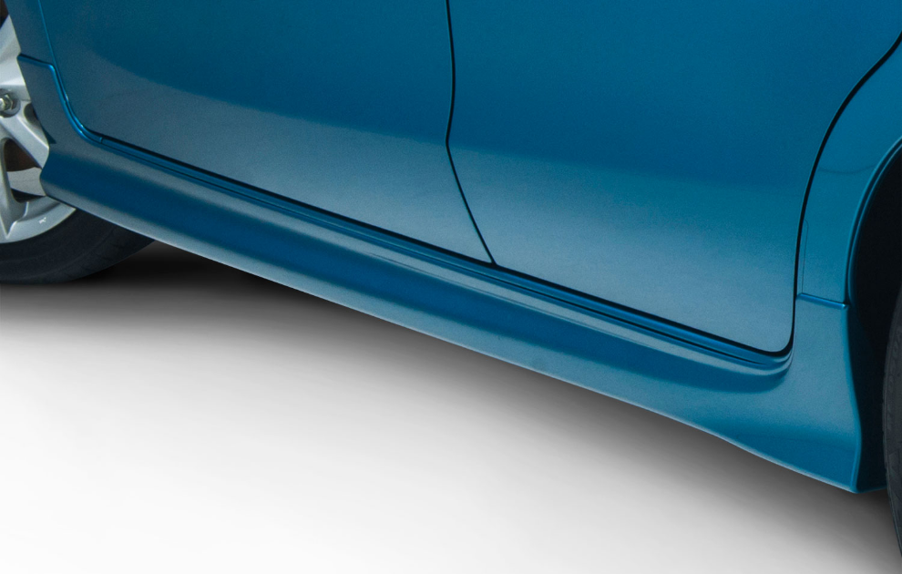 Mitsubishi Side Airdam Extensions - Reef Blue, T69