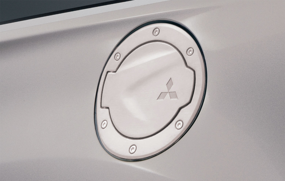 Mitsubishi Fuel Filler Cover, Alloy
