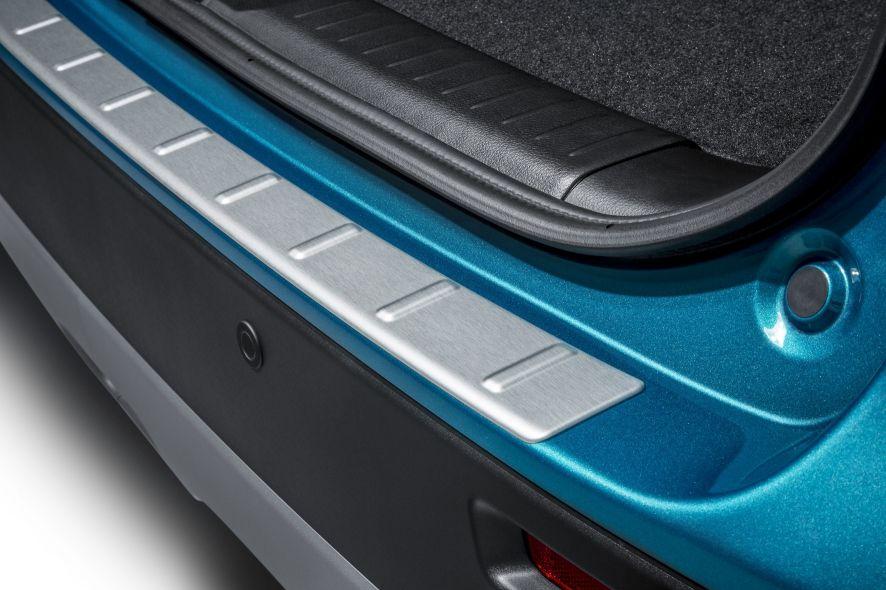 Suzuki Rear Bumper Loading Area Protector - Aluminium Effect Plastic
