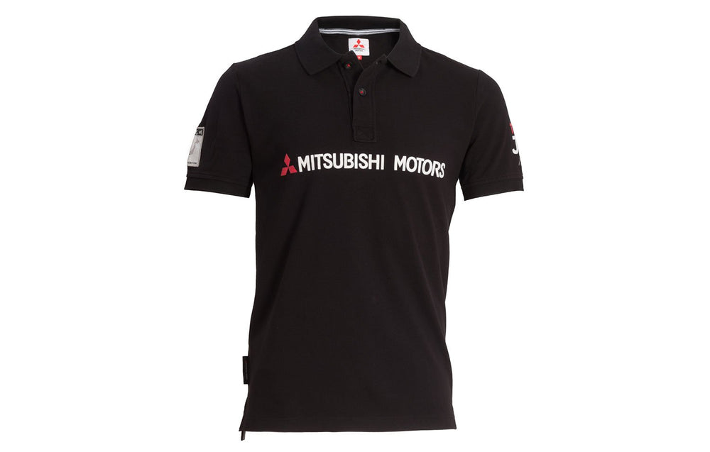 MITSUBISHI MOTORS POLO SHIRT, BLACK