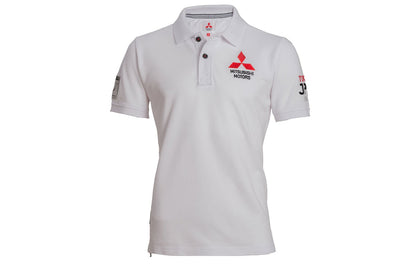 MITSUBISHI MOTORS POLO SHIRT, WHITE