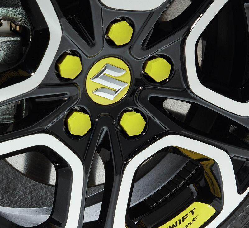 Suzuki Wheel Bolt Cover Set - Yellow