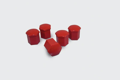 Suzuki Alloy Wheel Bolt Cover Set Red