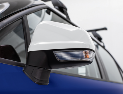 MG White Mirror Caps RH