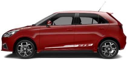 MG Trophy White Left Hand Door Decal