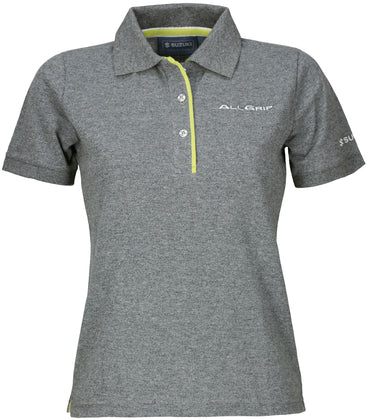 Suzuki Grey AllGrip Polo Shirt - Ladies