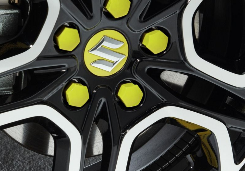 Suzuki Wheel Centre Cap - Yellow