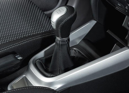 Suzuki Vitara Leather Gear Knob - Black/Silver