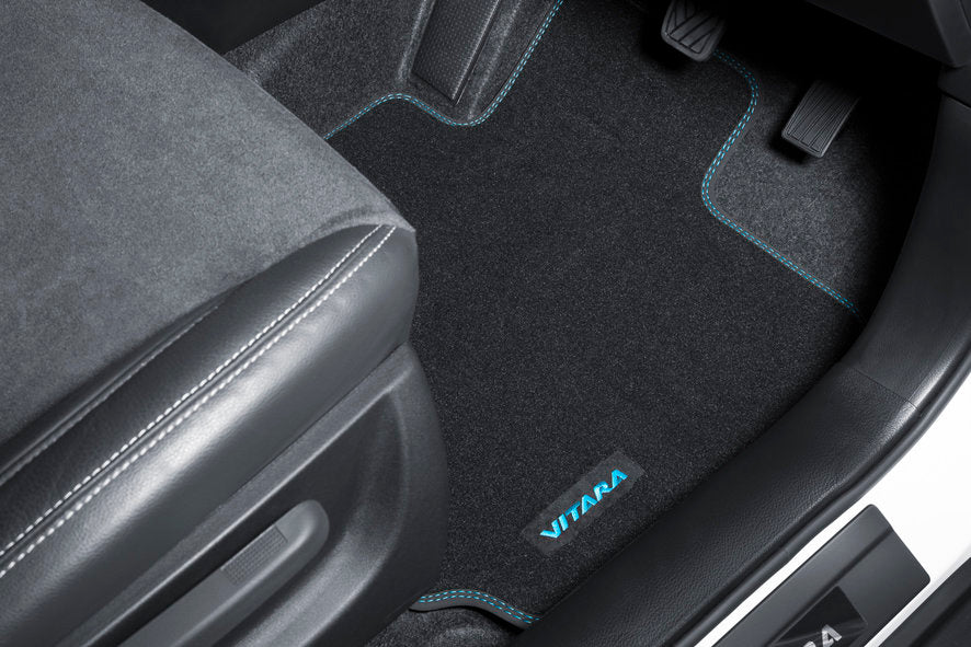 Suzuki Vitara Carpet Mat Set - Blue Trim
